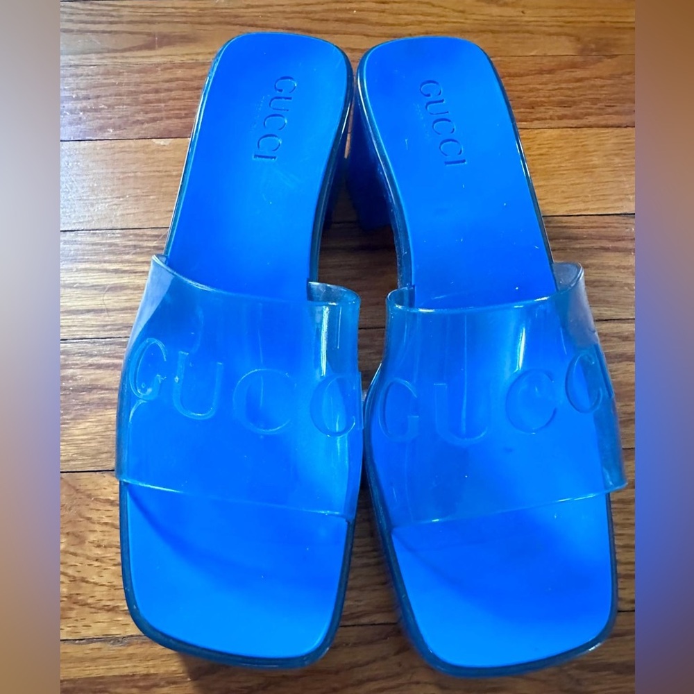 Gucci Woman's Rubber Slide Sandal
